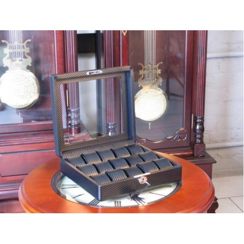 Шкатулка для зберігання годинників Salvadore 15W-KCC 28x26x10 см Чорний Шкатулка для зберігання годинників Salvadore 15W-KCC 28x26x10 см Чорний