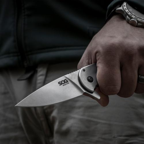 Ніж SOG Aegis FLK Сірий Ніж SOG Aegis FLK Сірий