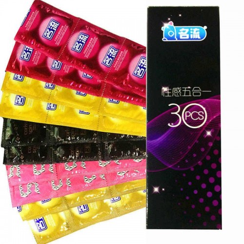 5 різних типів презервативів в одному наборі HBM Group 30 штук в інтернет супермаркеті PbayMarket!