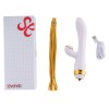 Вібратор-кролик з флогером LOCKINK SEVANDA Whip Vibrating Massage Wand - White & Golden