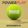 Масажний силіконовий м'яч PowerPlay PP-4354 Silicone Lacrosse Ball 6.5 см Зелений