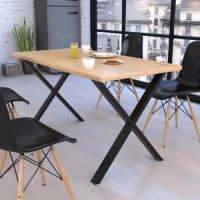 Стіл обідній GoodsMetall в стилі Лофт 1600х750х700мм Артхаус Стіл обідній GoodsMetall в стилі Лофт 1600х750х700мм Артхаус