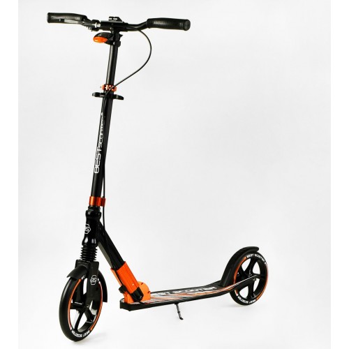 Двоколісний складаний самокат Best Scooter 100 кг Black and orange (113216) Двоколісний складаний самокат Best Scooter 100 кг Black and orange (113216)