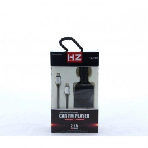 FM-трансмітер автомобільний bluetooth модулятор HZ H22BT + кабель Micro USB, Lightning 2.1A FM-трансмітер автомобільний bluetooth модулятор HZ H22BT + кабель Micro USB, Lightning 2.1A