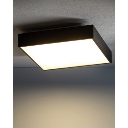 Стельовий світильник Nowodvorski Quad 30x30x7 см Чорний (Now10471) Стельовий світильник Nowodvorski Quad 30x30x7 см Чорний (Now10471)