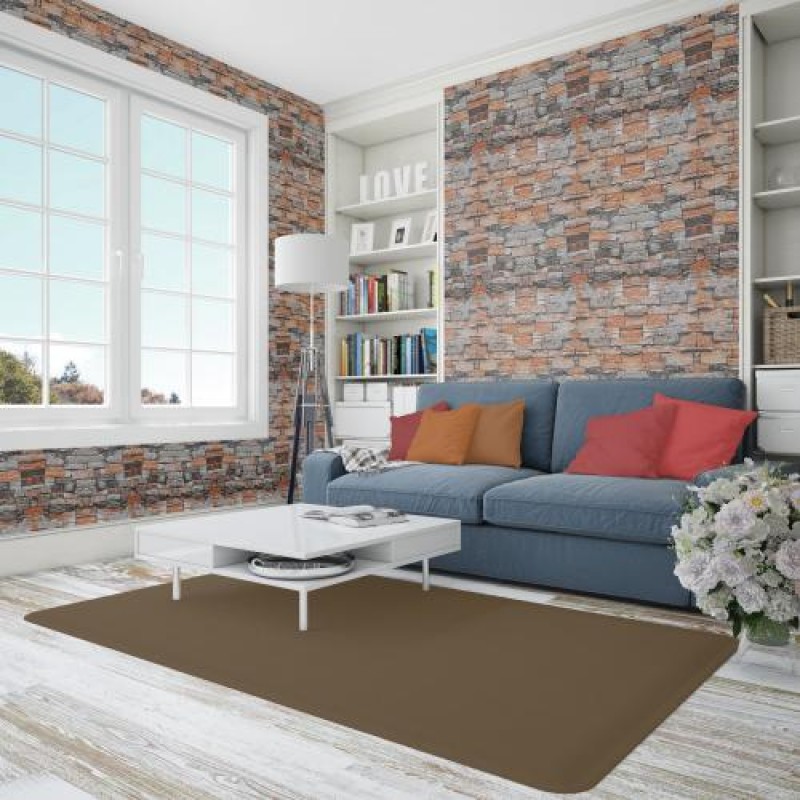 Самоклеюча декоративна 3D панель під цеглу в рулоні 3D Loft піщаник 20 м 20000x700x3 мм