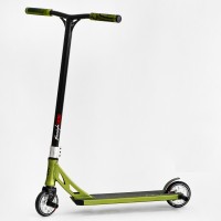 Самокат трюковий Best Scooter Freestyle Pro HIC-система пеги алюмінієвий диск та дека колеса PU Green (115642)