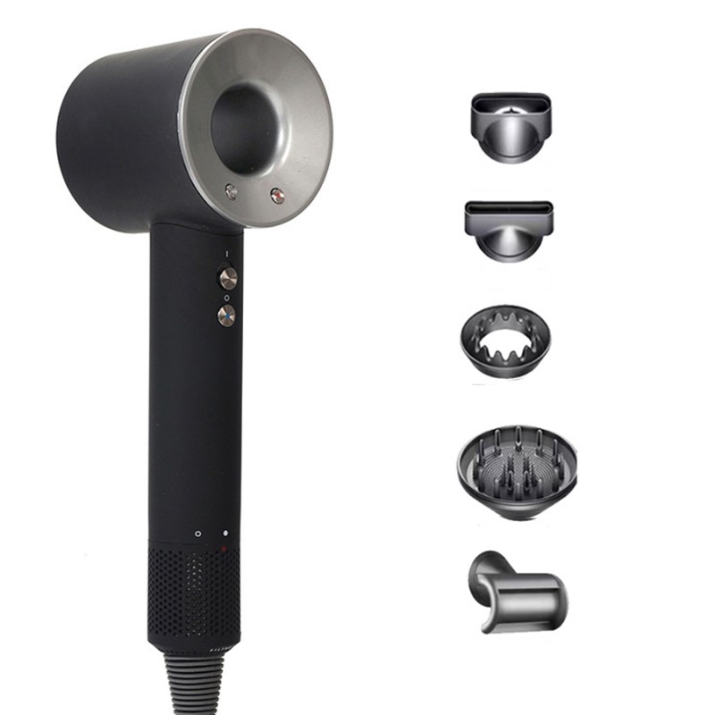 Фен-стайлер для волосся 6 в 1 Lugi Magic Hair Supersonic Premium сірий (PH770G)