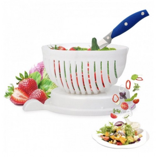 Овочерізка для салатів SALAD CUTTER BOWL Біла (300703)