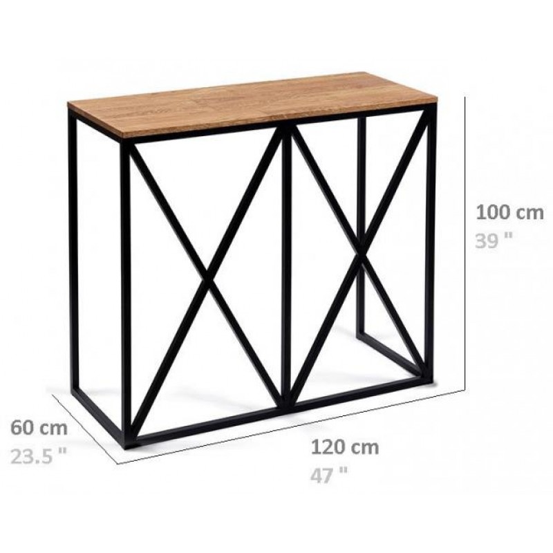 Барна стійка у стилі Loft NS-128 1030x1200x600 мм Черный