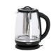 Електрочайник із заварником і терморегулятором 2 л Camry CR-1290 Black