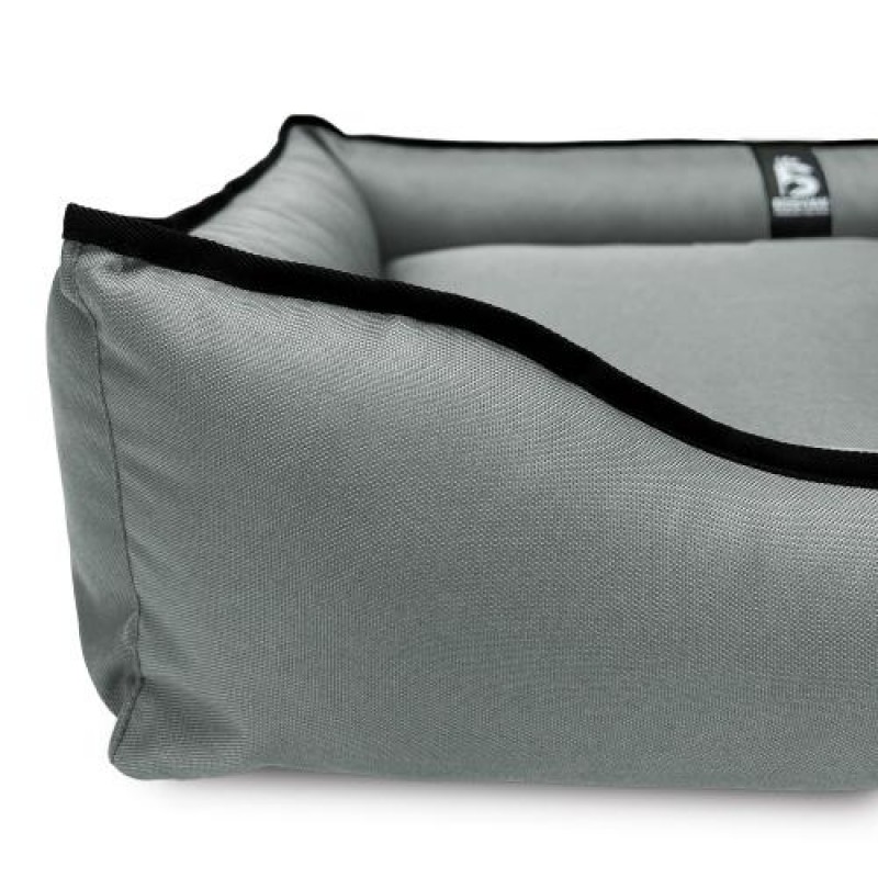 Лежак ліжко для собак всіх порід EGO Bosyak Waterproof 2XL 115х95 Сірий (спальне місце для великих собак)