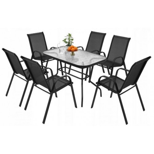 Комплект садових меблів Kontrast Majorka DUO-6 Black