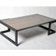 Кавовий журнальний столик у стилі Loft NS-489 430x1000x600 мм Черный