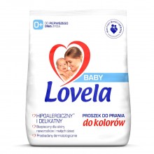 Гіпоалергенний пральний порошок Lovela Baby 0+ для кольорового дитячого одягу та білизни 1,3 кг