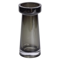 Ваза декоративна скляна Flower Season Moluna 20 см Чорний (HP-10-34)