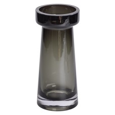 Ваза декоративна скляна Flower Season Moluna 20 см Чорний (HP-10-34)