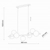 Люстра TK Lighting Estera 27x153 см Графітово-чорний (TK5666)