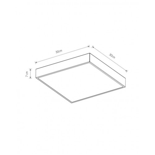Стельовий світильник Nowodvorski Quad 30x30x7 см Чорний (Now10473) Стельовий світильник Nowodvorski Quad 30x30x7 см Чорний (Now10473)