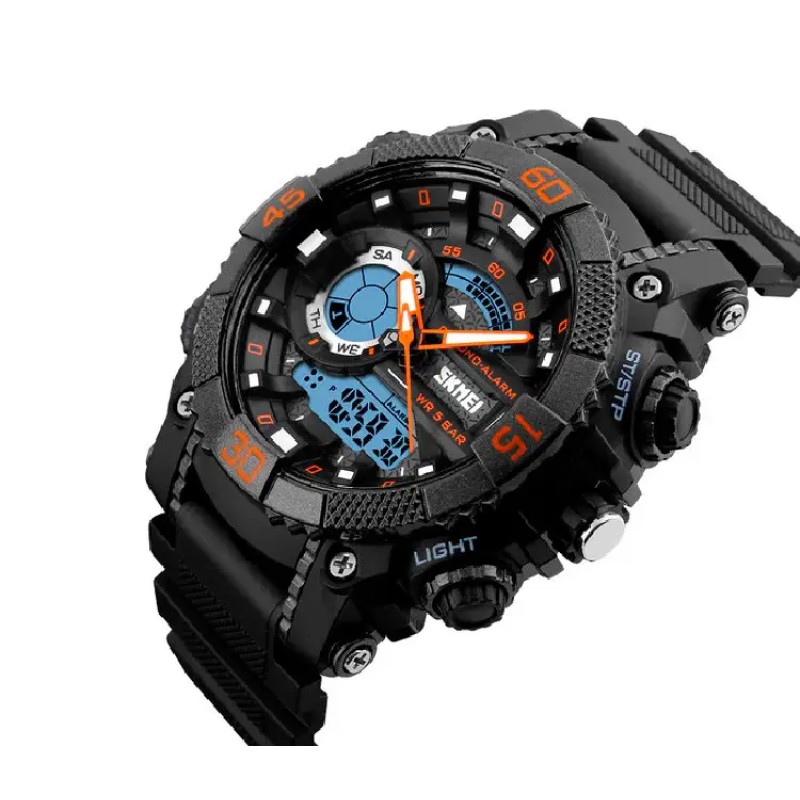 Годинник наручний чоловічий спортивний Skmei 1228 Black