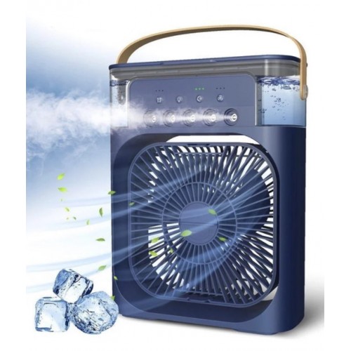 Портативний настільний міні-кондиціонер зволожувач Arctic Air Cooler 4в1 LED Синій