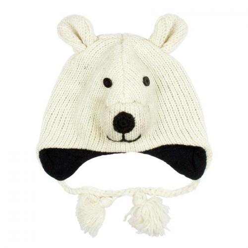 Шапка дитяча Animals Polar bear Kathmandu Оно size Бежевий (22903) в інтернет супермаркеті PbayMarket!