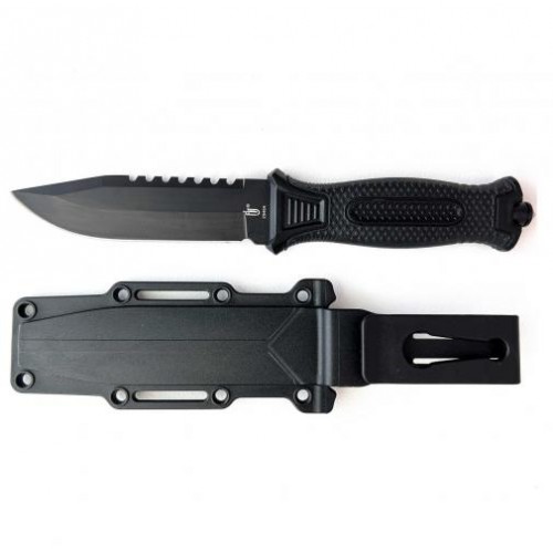 Ніж тактичний Gorillas BBQ 2-702С сталь 65Х13 KN141 Чорний (5302) Ніж тактичний Gorillas BBQ 2-702С сталь 65Х13 KN141 Чорний (5302)