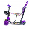 Самокат дитячий Scooter 5 в 1 Flowers 51х76х26 см Різнокольоровий (1954264907)