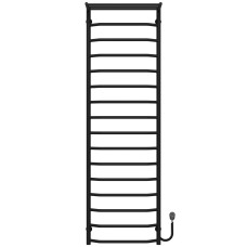 Рушникосушарка електрична Трапеція з полицею П16 500х1700 Deffi Чорний EF16 (C.TP.170.50.16.E.B.R.5)