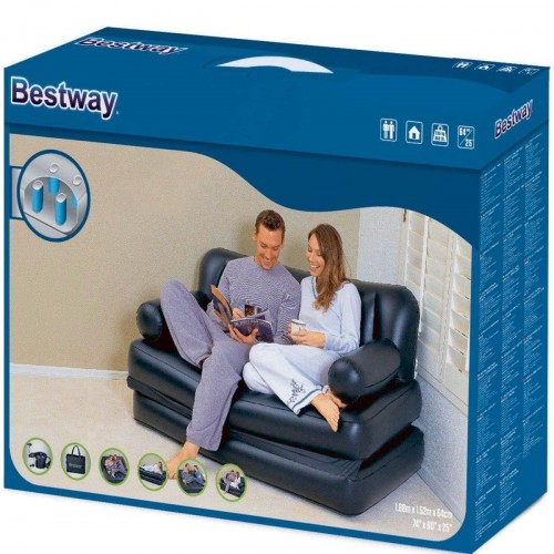 Надувний диван Bestway 75056 188 х 152 х 64 см з електричним насосом (75056) в інтернет супермаркеті PbayMarket!