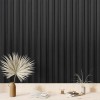 Декоративна стінова рейка Sticker Wall 160*23*3000мм (D) SW-00001532 Чорна