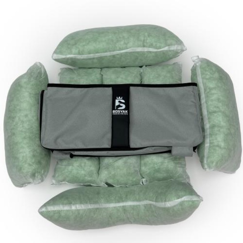 Лежак ліжко для собак та котів EGO Bosyak Waterproof XS 50x45 Сірий (спальне місце для собак та котів)