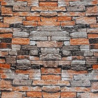 Самоклеюча декоративна 3D панель під цеглу в рулоні 3D Loft піщаник 20 м 20000x700x3 мм