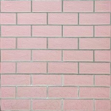 Стінова панель самоклеюча Sticker Wall Рожева 3D NEW CULTURAL WALL 70*70см*4мм PINK+SILVER (D) SW-00001501