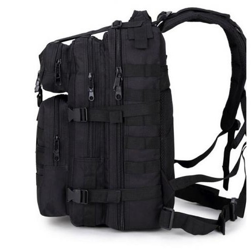 Тактичний похідний військовий рюкзак Military 25 L Чорний (T410) Тактичний похідний військовий рюкзак Military 25 L Чорний (T410)