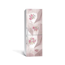 Наклейка на холодильник Zatarga «Кубічна пап'є-маше» 650х2000 мм вінілова 3Д наклейка декор на кухню