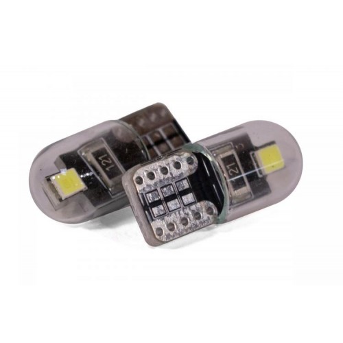 Світлодіодна лампа StarLight T10 2 діода 2835 12V 0.5W WHITE / мультиполярна в прозорій колбі / друкована плата в інтернет супермаркеті PbayMarket!