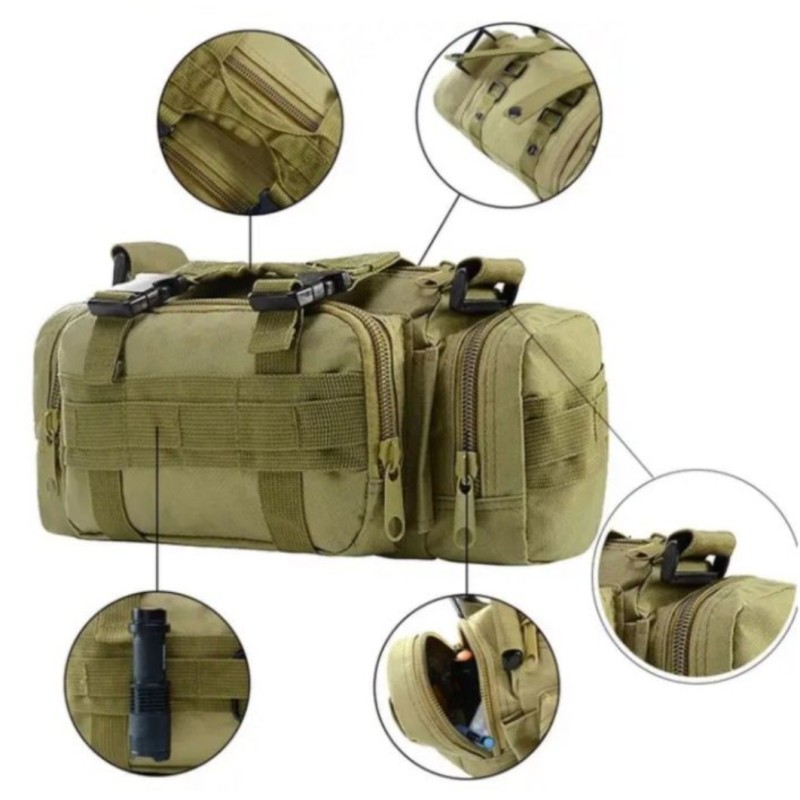 Тактична поясна сумка Military Mochilas Molle 32х17х11 см Олива