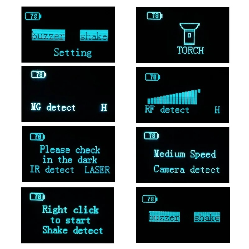 Детектор жучків, прихованих камер, GPS трекерів, антижучок з LCD екраном Nectronix DS618