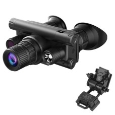 Комплект окуляри нічного бачення ПНВ Nectronix Z9157 + чорне металеве кріплення на шолом Wilcox L4G24