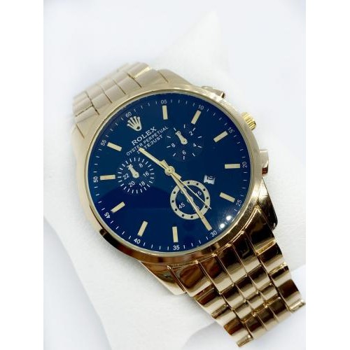 Наручний годинник чоловічий No Brand Rolex Золотистий (IBW907YB) Наручний годинник чоловічий No Brand Rolex Золотистий (IBW907YB)