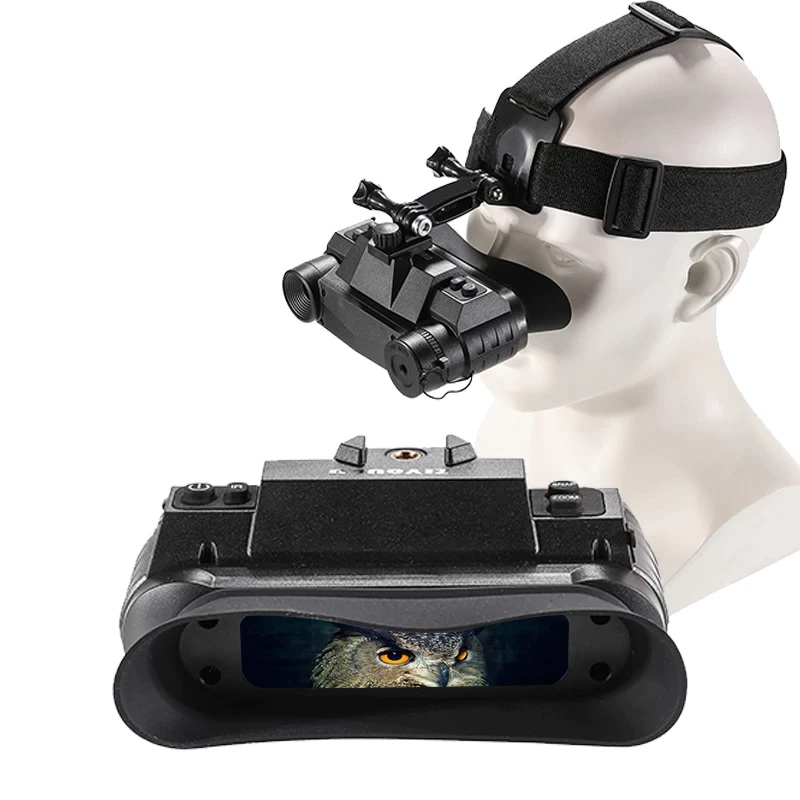 Повний комплект окуляри нічного бачення ПНБ з невидимою підсвіткою 940nm Ziyouhu G1 + кріплення на шолом