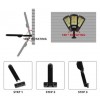Ліхтар вуличний Solar Light BK-818-6 COB з датчиком руху на сонячній батареї (1762994013)