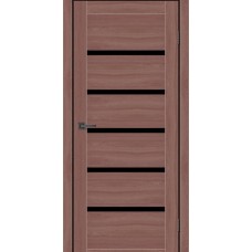 Дверне полотно MS Doors TEXAS 90 см Дуб класичний чорне скло