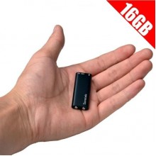 Мініатюрний диктофон Savetek 200 з активацією голосом 16 ГБ Чорний (100537)
