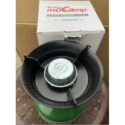 Газовий пальник з п'єзопідпалом Iksa moCamp 15 х 12,5 см Зелений AN 87800