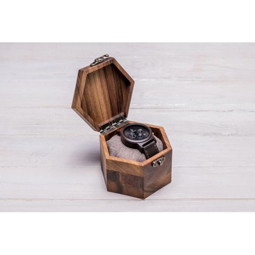 Коробочка для наручних годинників ecoWalnut 7.3х10.9х9.4 см Коробочка для наручних годинників ecoWalnut 7.3х10.9х9.4 см