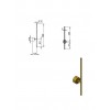 Бра PikArt Lights Line 9.2x60 см Латунь (26301-23)