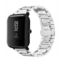 Сталевий ремінець BeWatch для Xiaomi Amazfit Bip Сріблястий (1110405) Сталевий ремінець BeWatch для Xiaomi Amazfit Bip Сріблястий (1110405)
