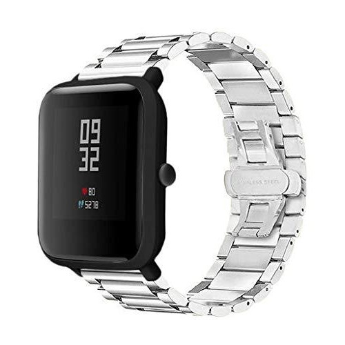 Сталевий ремінець BeWatch для Xiaomi Amazfit Bip Сріблястий (1110405) Сталевий ремінець BeWatch для Xiaomi Amazfit Bip Сріблястий (1110405)